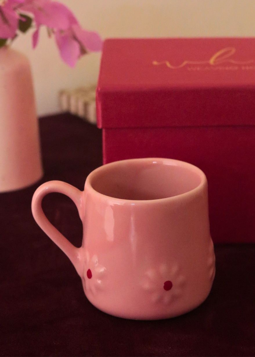 Pink Lily mug in a Gift Box with premium quality material