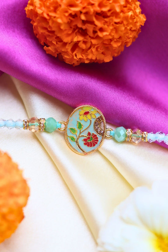 handmade Floral Elegance Rakhi