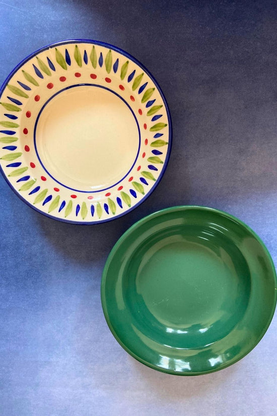 set of 2 pasta plate combo