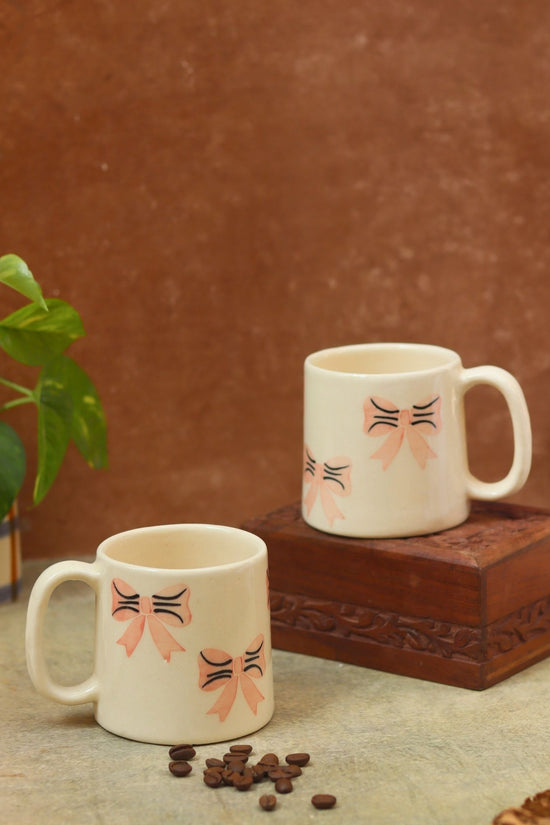 Ribbon Mug handmade in India