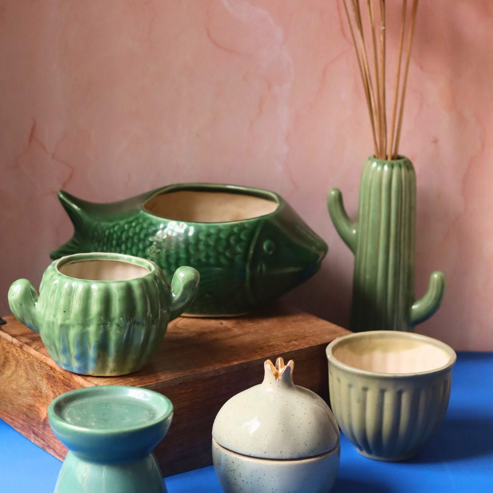 Set of 6 Garden Grace Combo (for the price of 5) made by ceramic