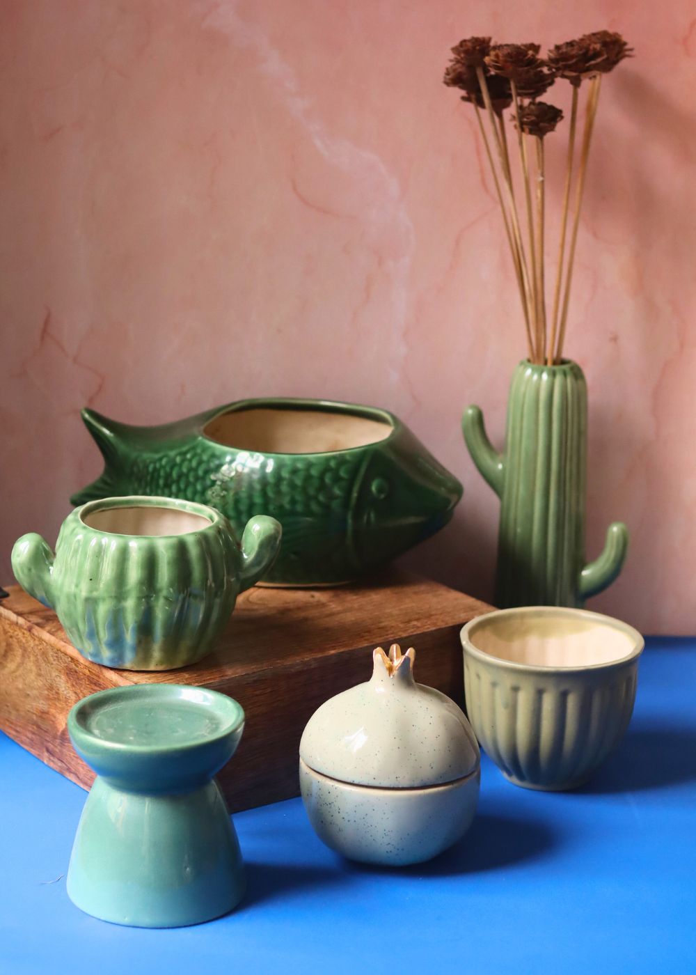 Set of 6 Garden Grace Combo (for the price of 5) made by ceramic