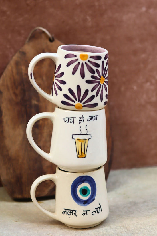 Set of 3 - Best of Brew Mugs combo handmade in india