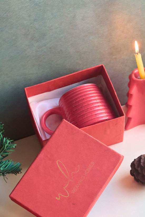 Hot Red Mug in a Gift Box with premium quality material