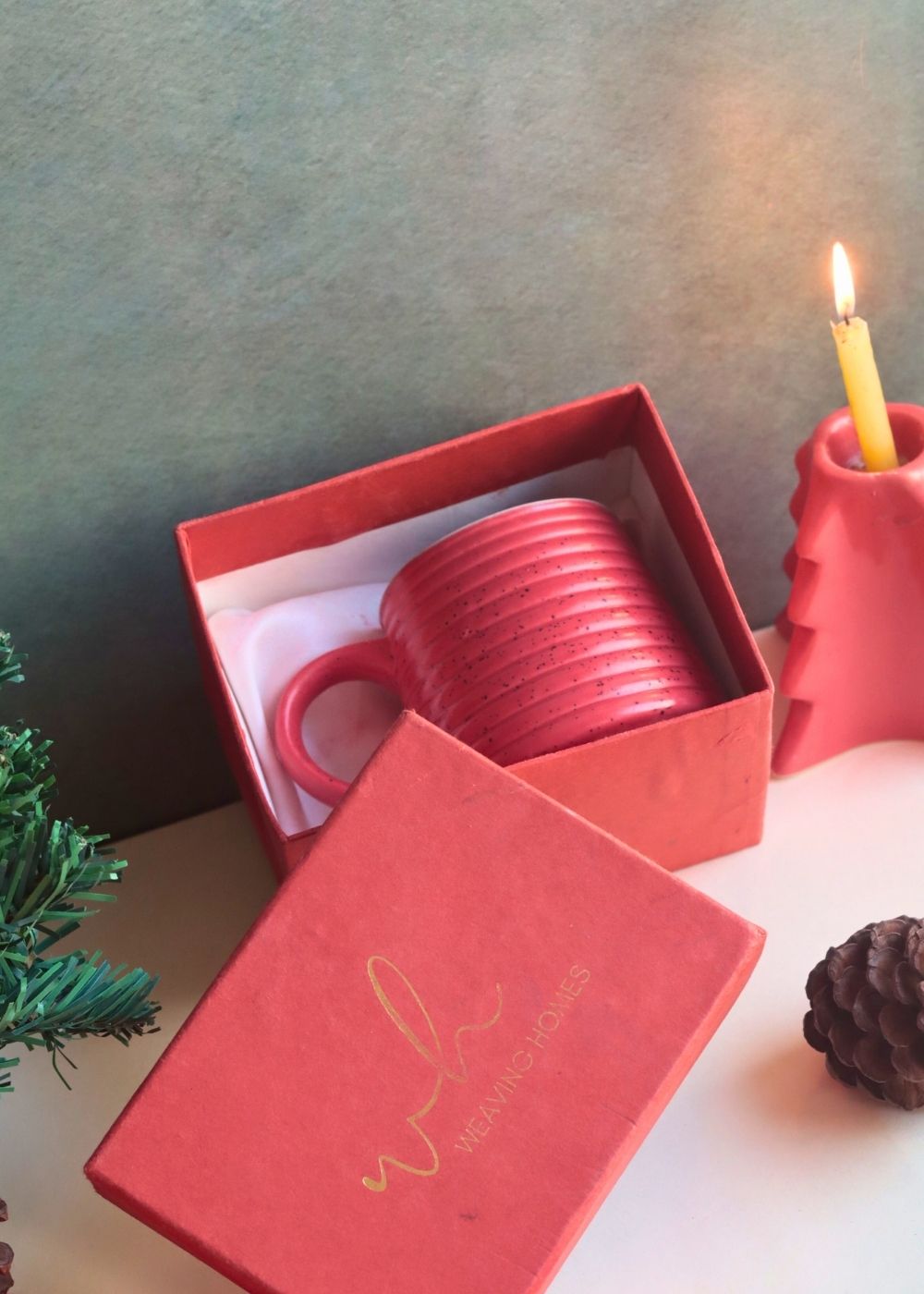 Hot Red Mug in a Gift Box with premium quality material