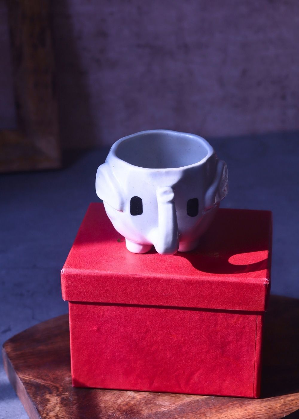 The Cutest Ele Mug in a Gift Box handmade in india