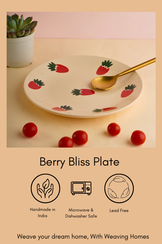 Handmade ceramic serveware plate 