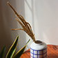Chequered Blue Vase