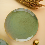 handmade pistachio stoneware dinner plate with premium material 