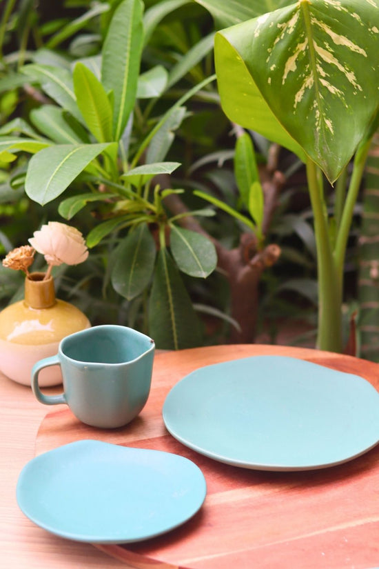 Handmade misfit mug & Plates Combo