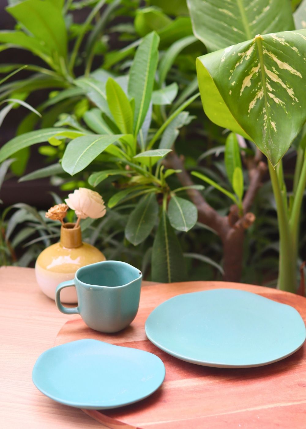 Misfit Mugs & plates Combo handmade in india 