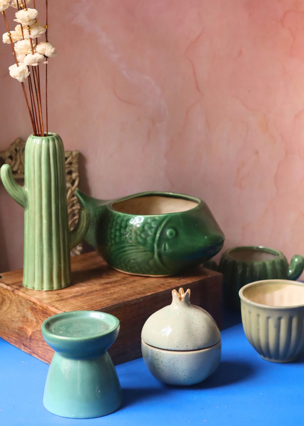 Set of 6 Garden Grace Combo (for the price of 5) handmade in india