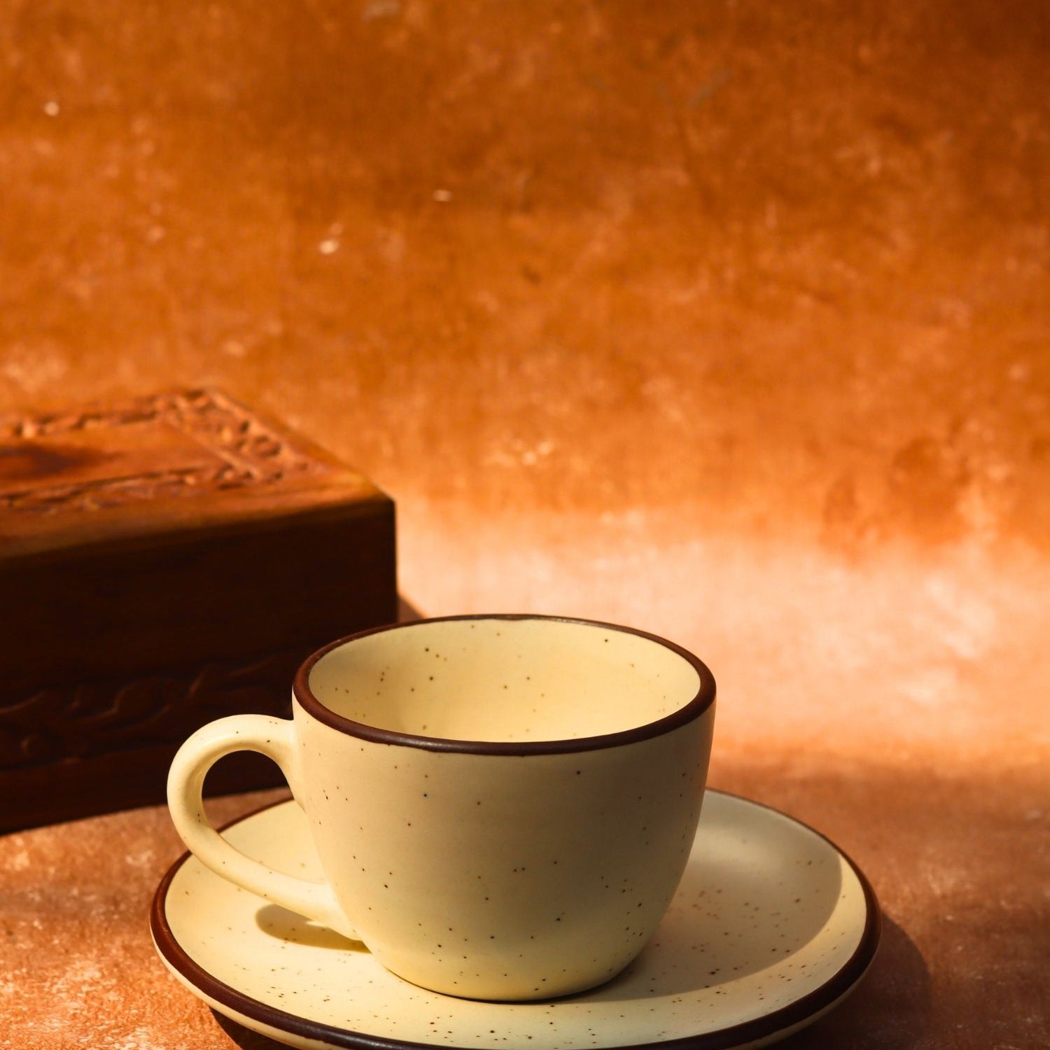 Ivory Bliss Mug & saucer made by ceramic