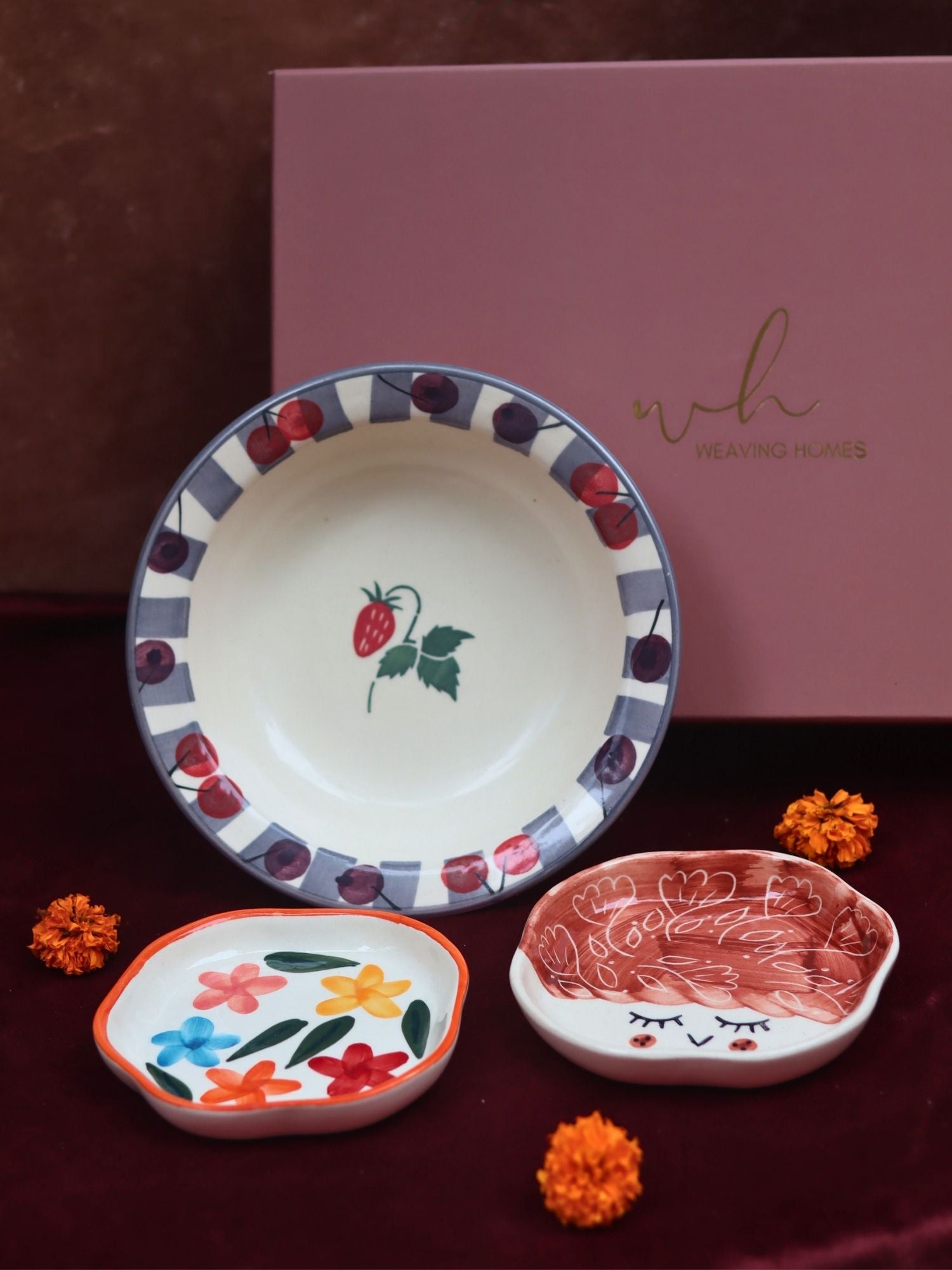 The Cherry Bliss Luxe Gift Hamper handmade in India