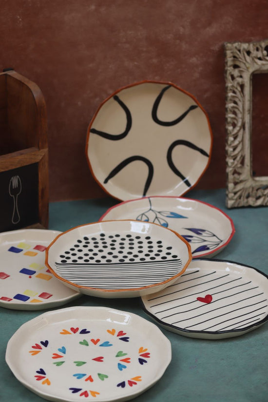 Set of 6 Floral Feast Snack Plate (for the price of 5)