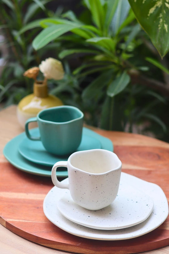 misfit teal & white combo made by ceramic 