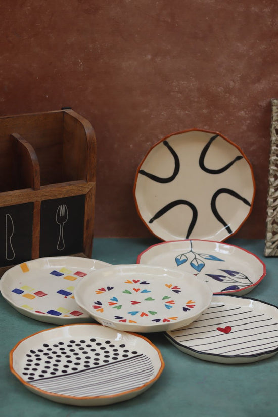 Set of 6 Floral Feast Snack Plate (for the price of 5)