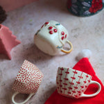 Set of 3 - Snowy Cheers Mug handmade in india