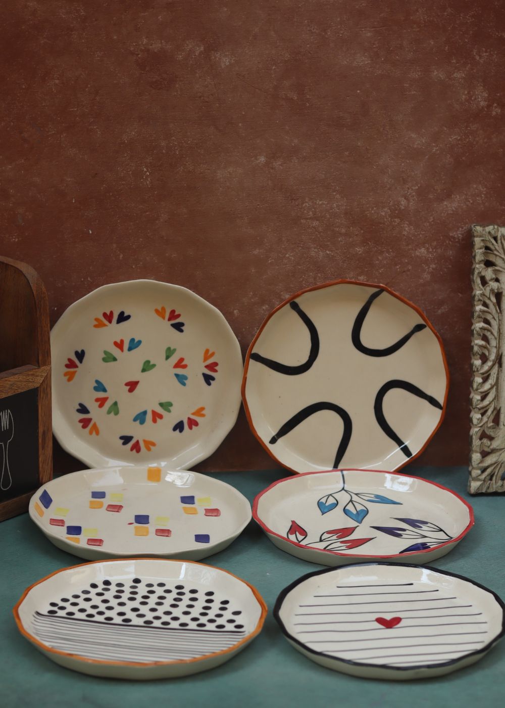 Set of 6 Floral Feast Snack Plate (for the price of 5)