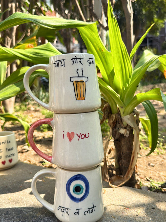 handmade Set of 3 - Warm Sip Mugs combo