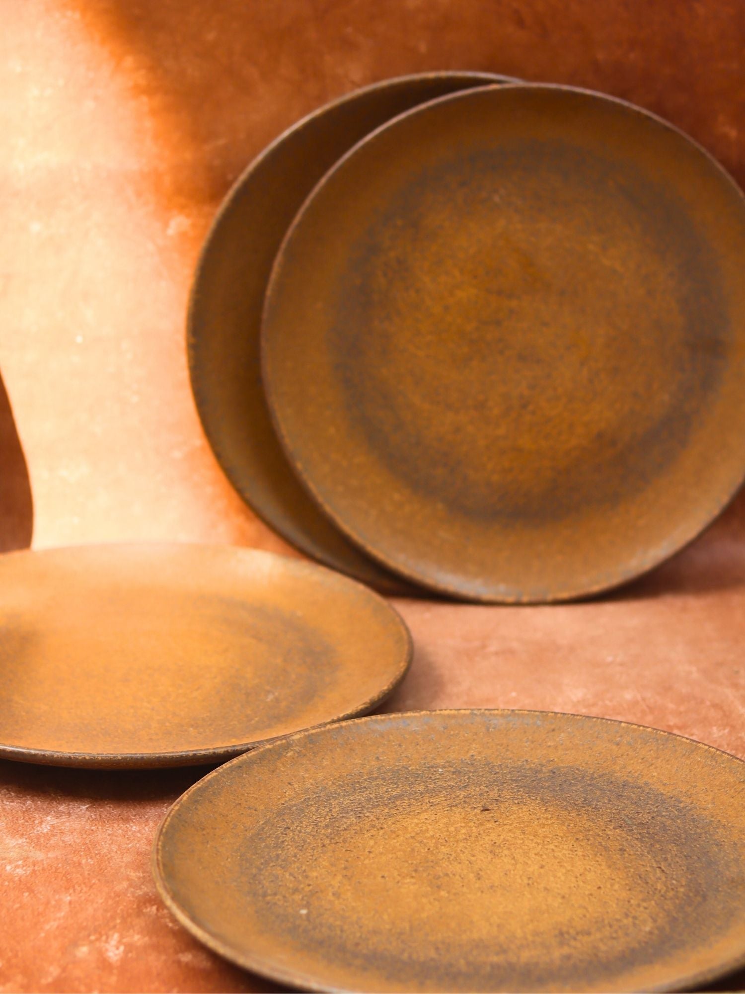 Set of 4 - Woody Brown Dinner Plate with premium quality material