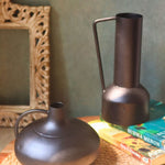 Handmade black vases 