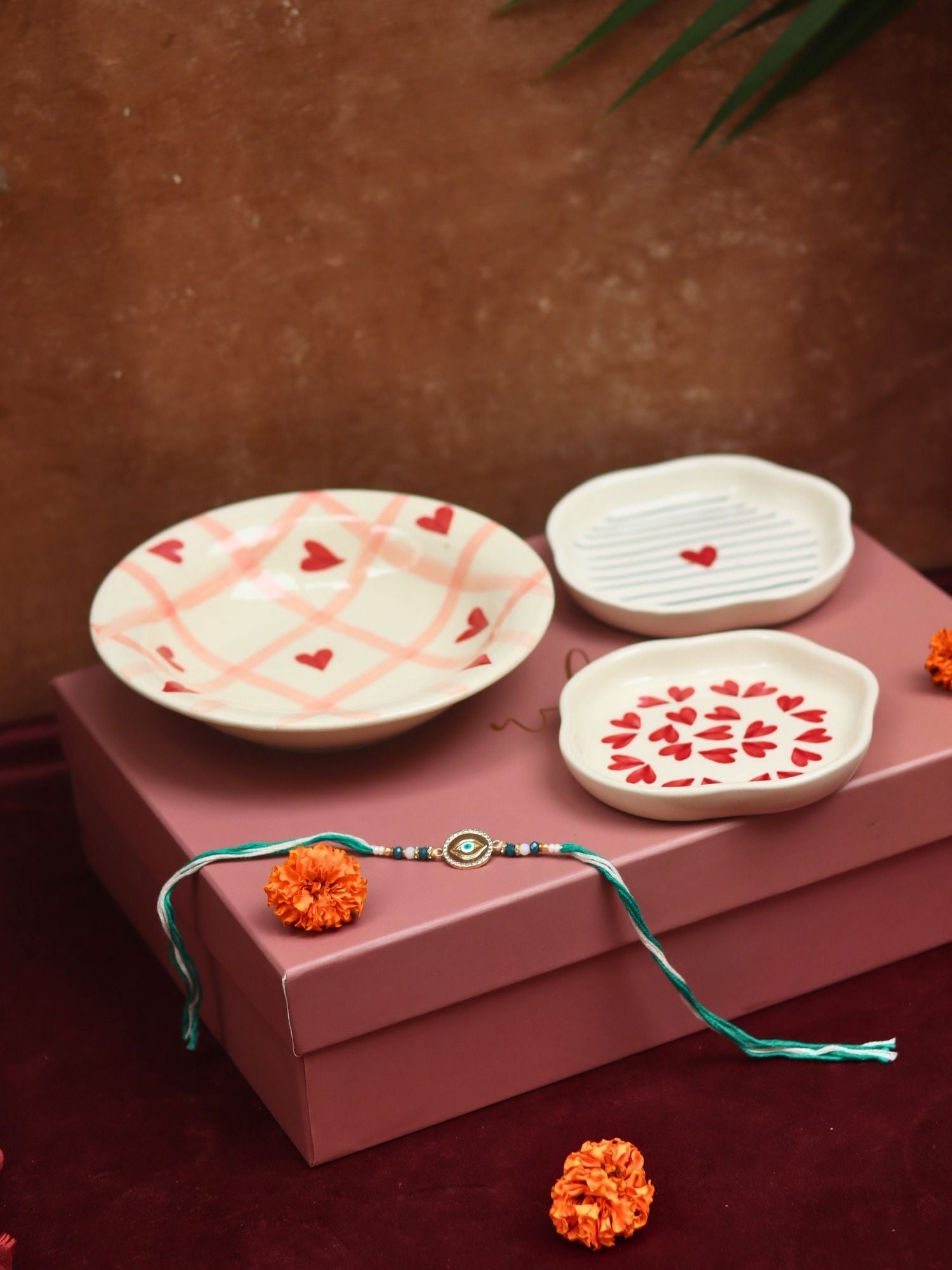 Handmade The Heartwarming Luxe Rakhi Gift Hamper