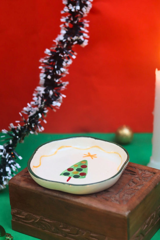 Lead free The Xmas Dessert Plate