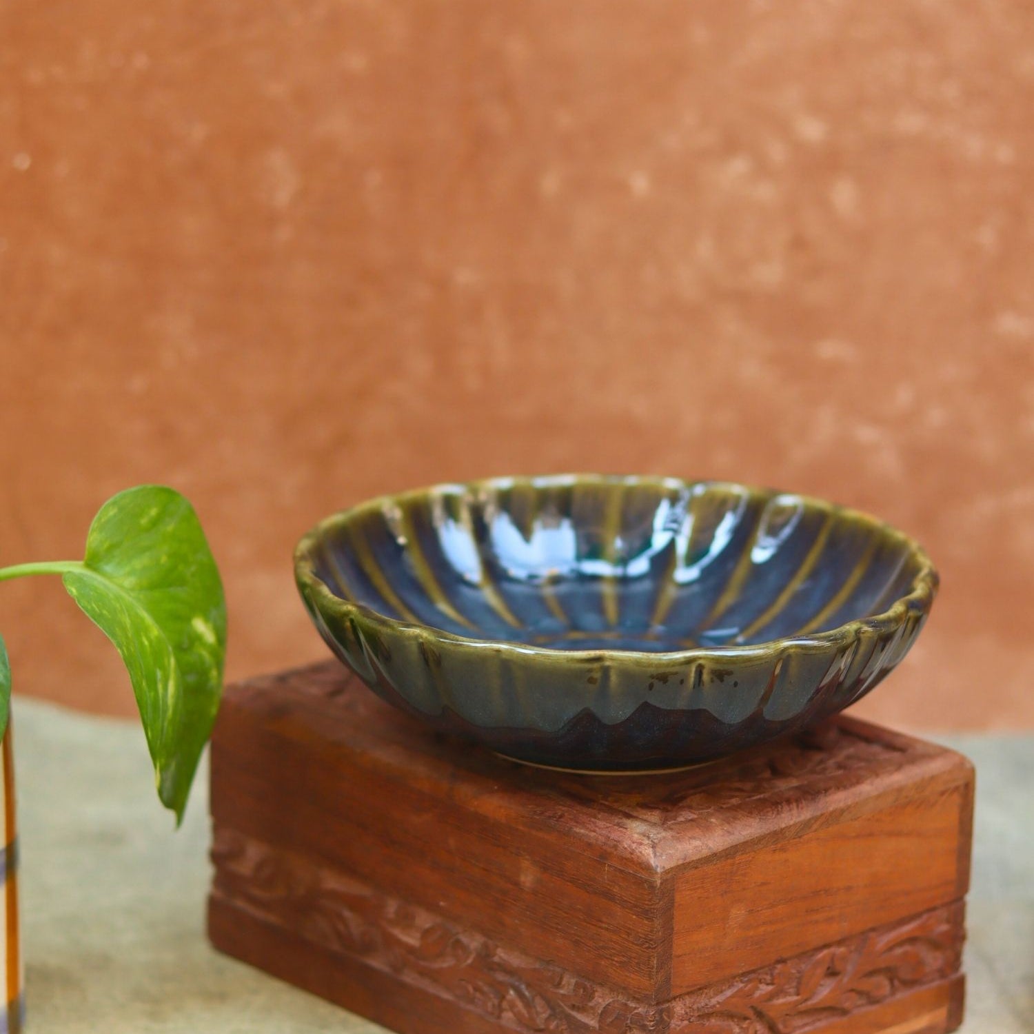 Blossom Bowl - Blue made by ceramic
