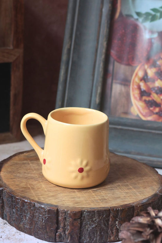 Handmade Yellow Lily Mug
