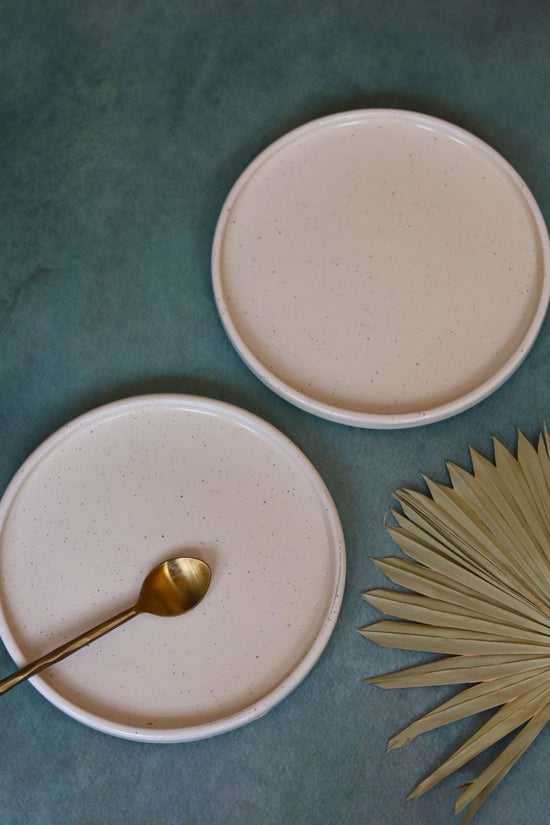 Handmade essential white platter 