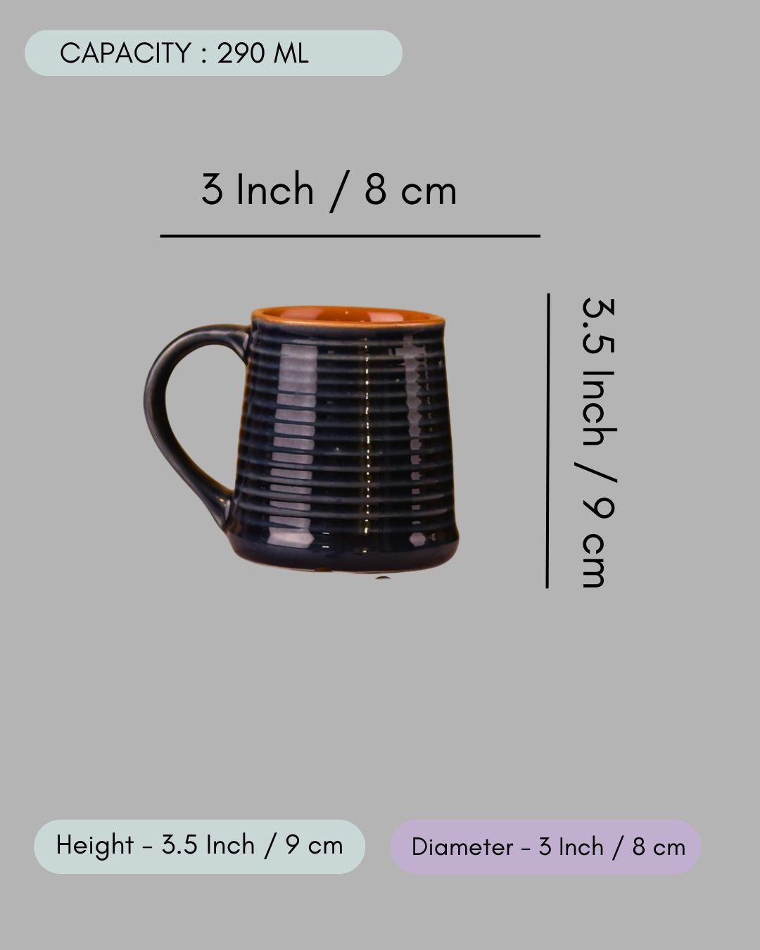 Glossy Indigo Coffee Mug