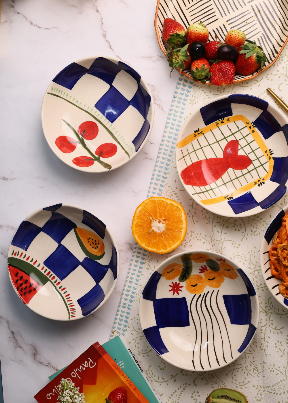 handmade mykonos bowls set combo