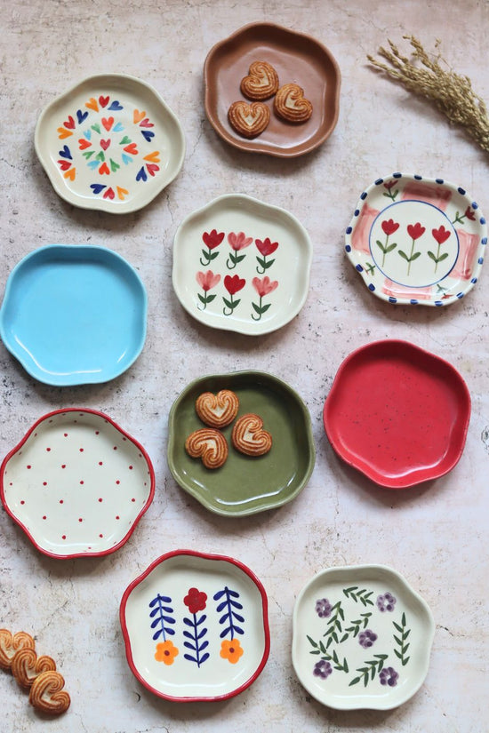 Handmade Set of 10 Best Selling Dessert Plate (For the Price of 7) 