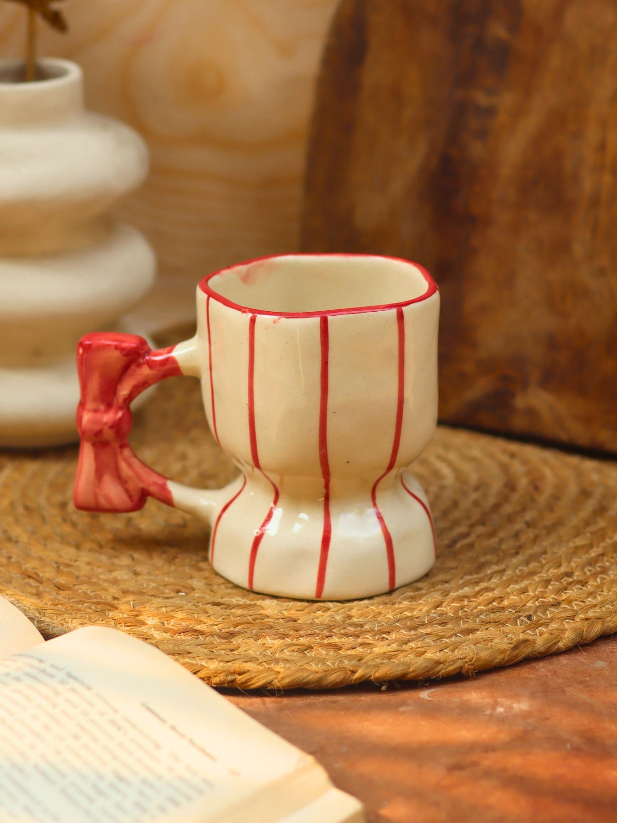Handmade Bow Handle Mug