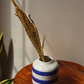 Striped Blue Vase
