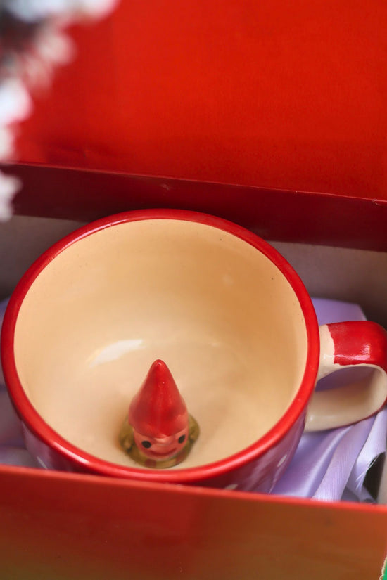 Santa Mug in a Gift Box handmade in India