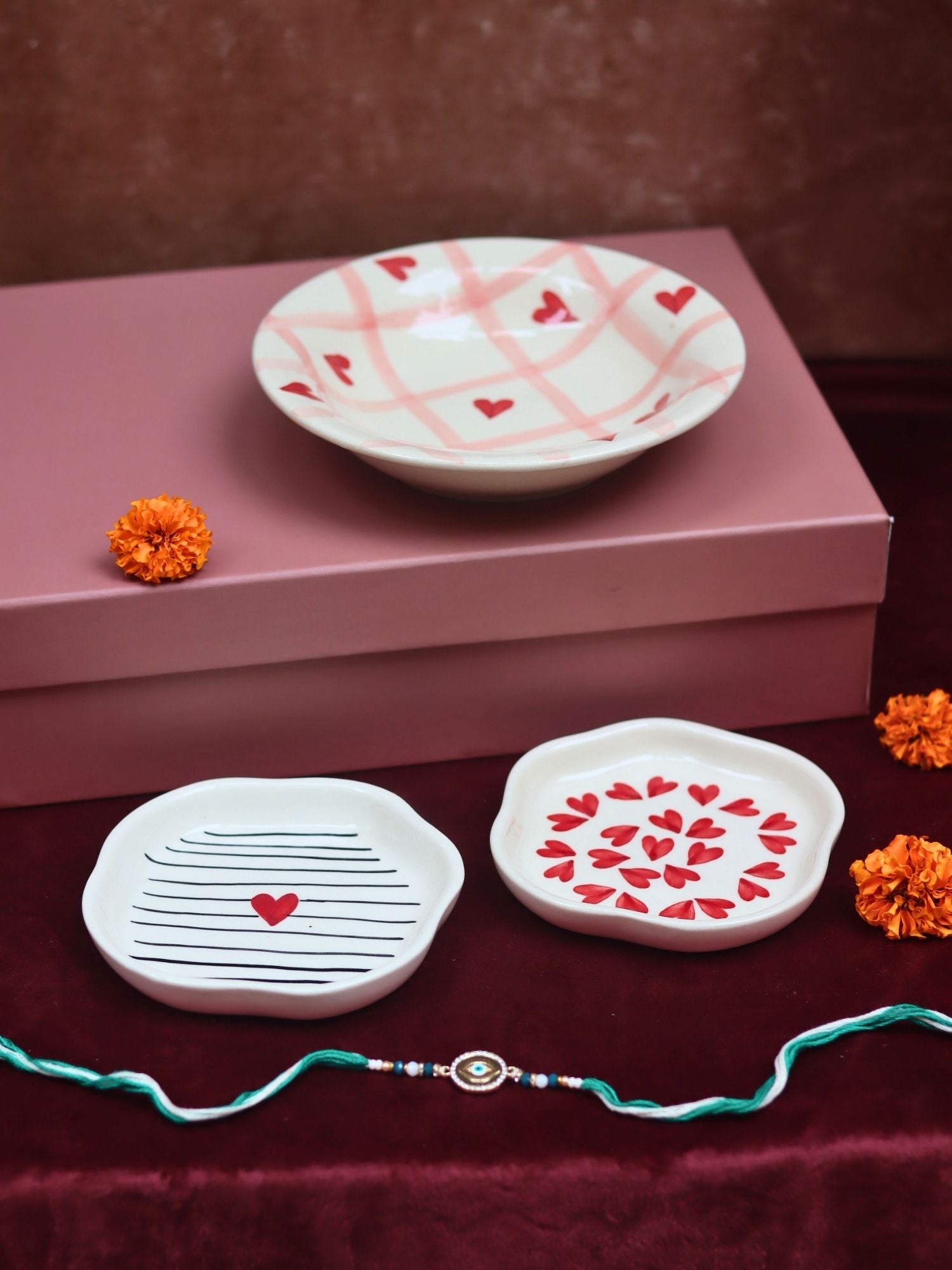 The Heartwarming Luxe Rakhi Gift Hamper handmade in India