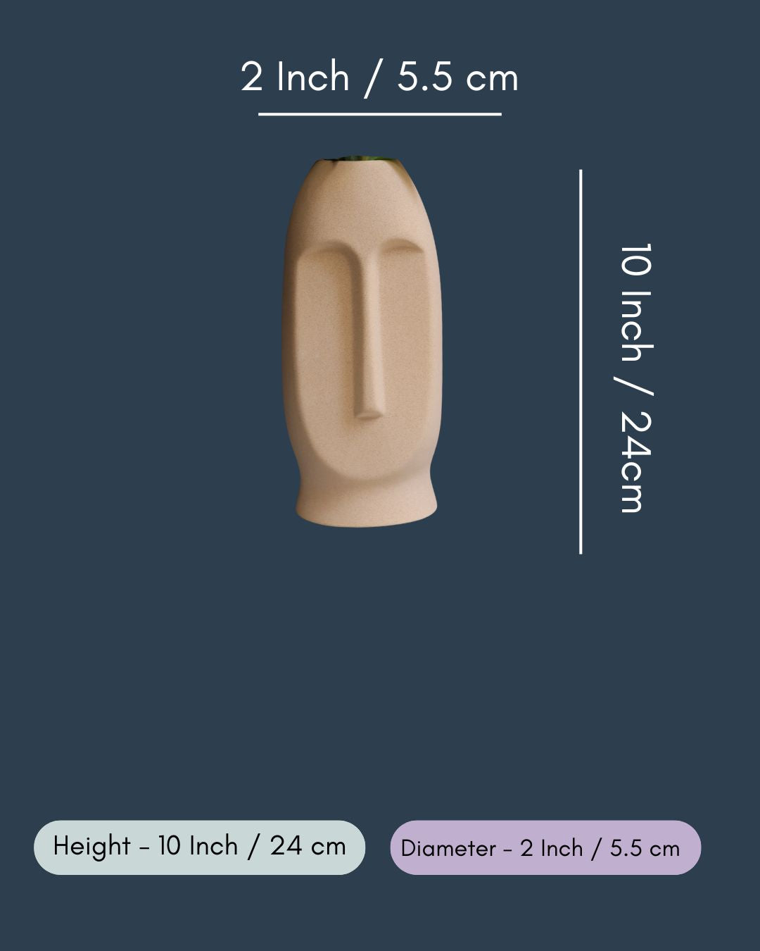 Face Vase | Beige
