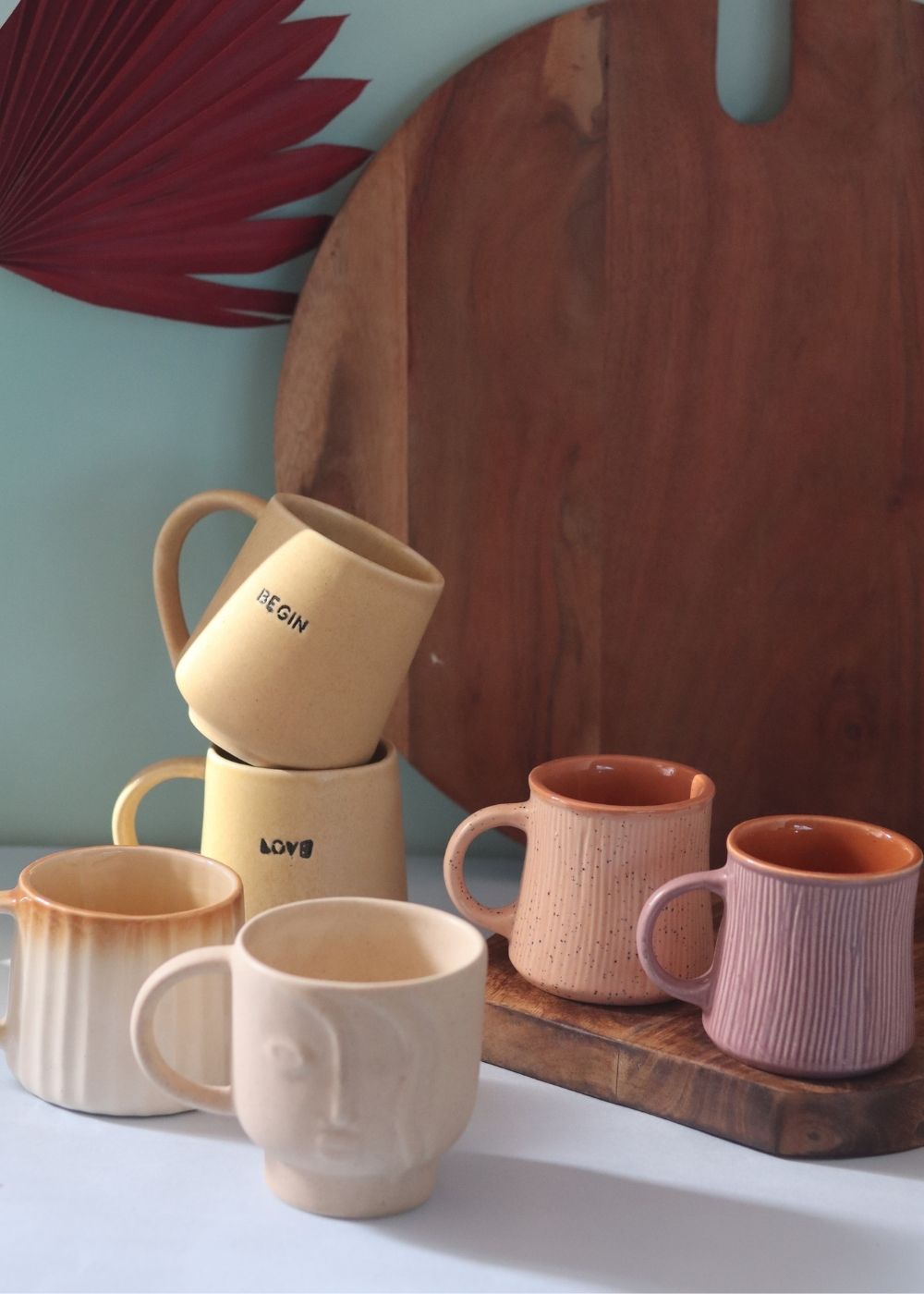 Set of 6 Cozy Moment Mugs (for the price of 5) made by ceramic