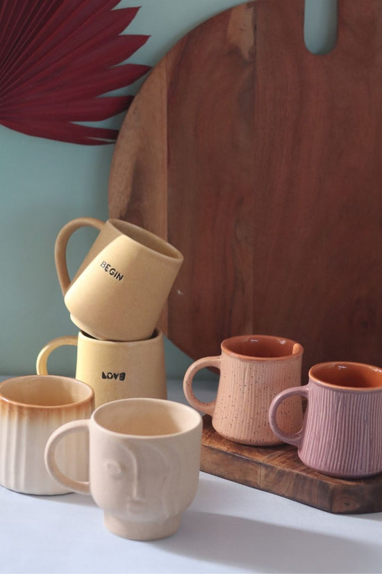 Set of 6 Cozy Moment Mugs (for the price of 5) made by ceramic