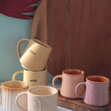 Set of 6 Cozy Moment Mugs (for the price of 5) handmade in india