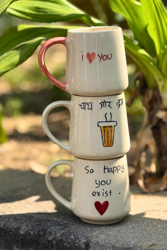 Handmade Set of 3 - Basic Brew Mugs combo