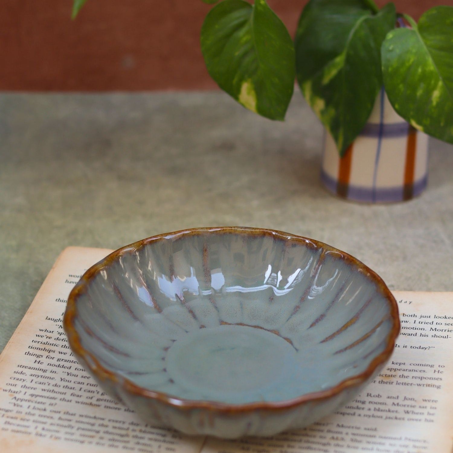 handmade Blossom Bowl - Green