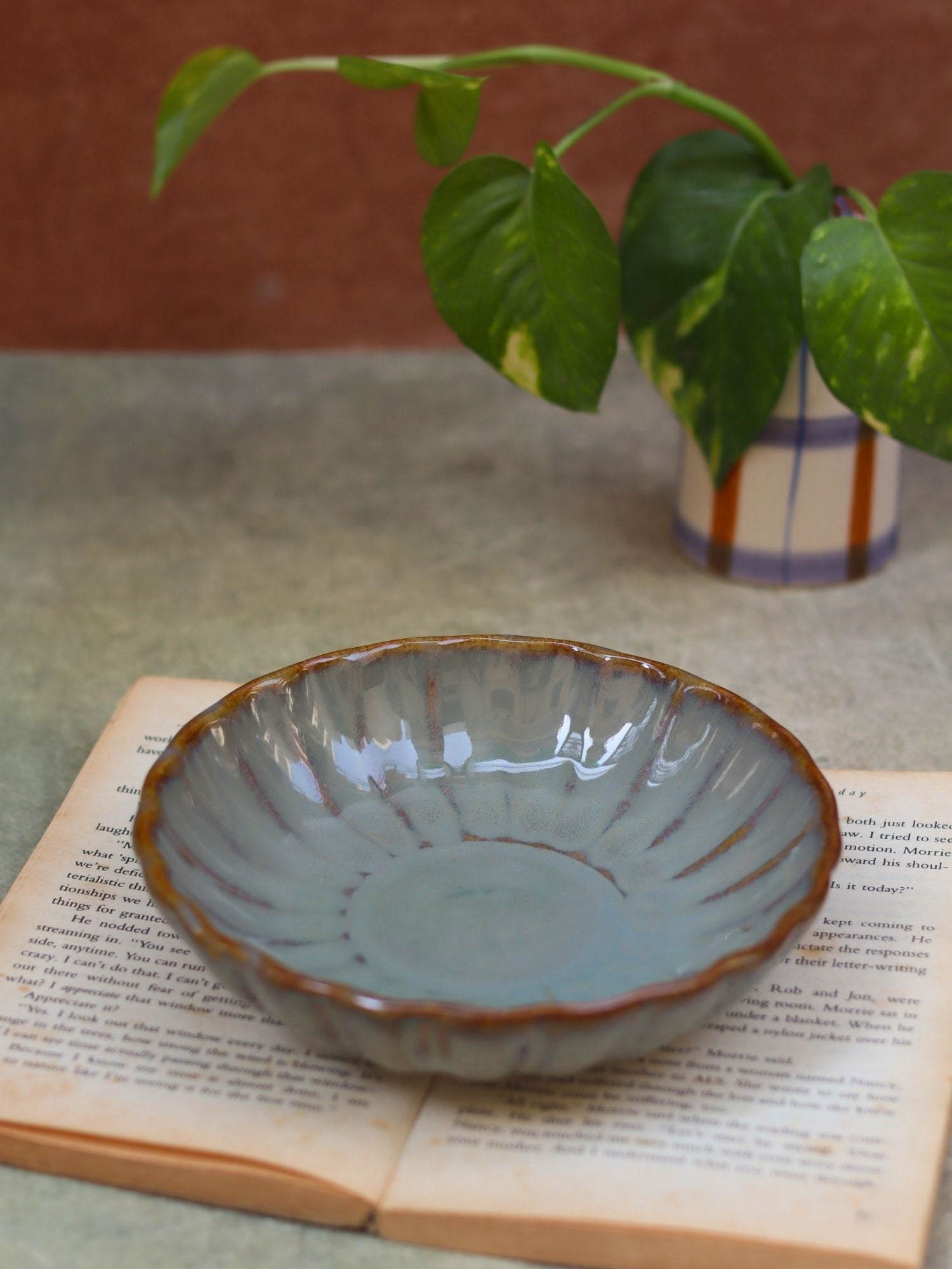 handmade Blossom Bowl - Green