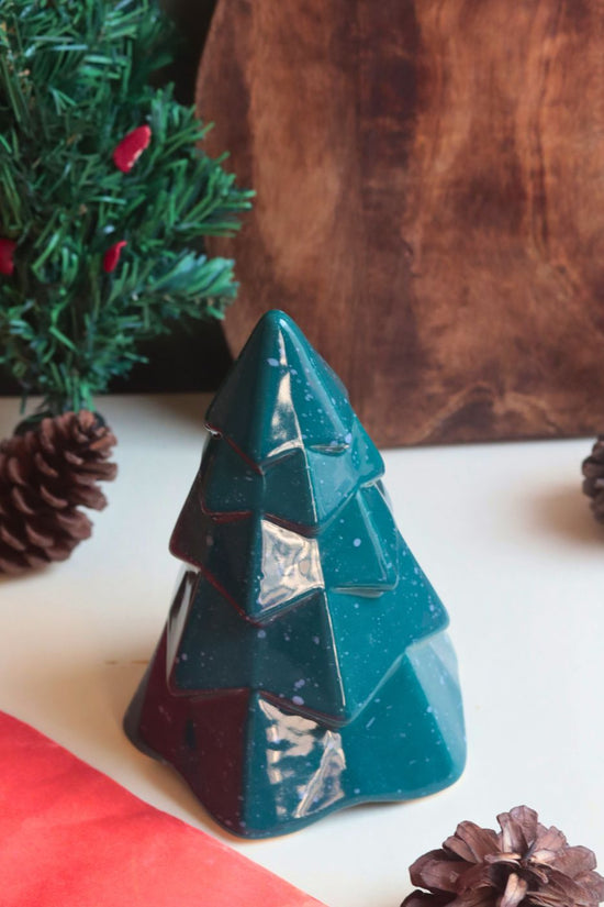 Green Conical Christmas Tree made by ceramic