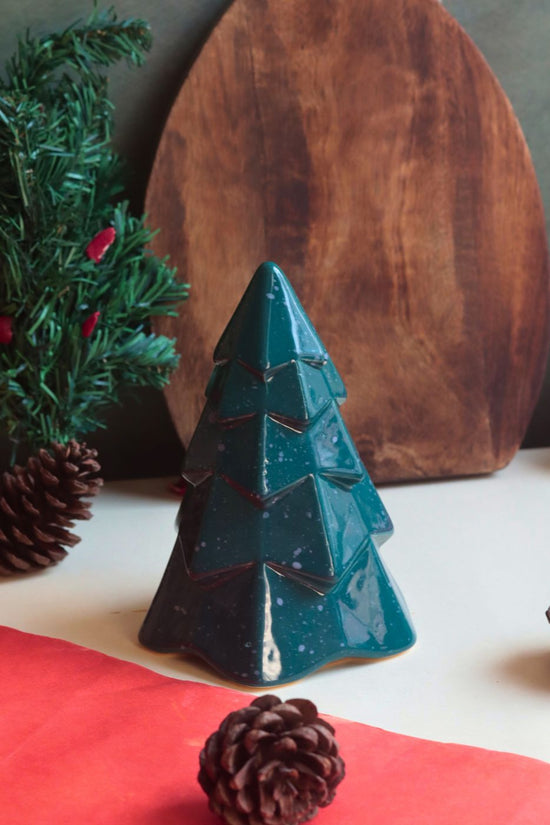 handmade Green Conical Christmas Tree