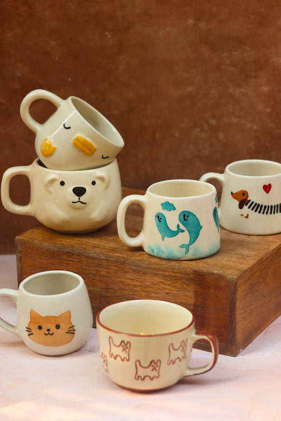 Set of 6 Tea Time Treat Mugs (for the price of 5) with premium quality material