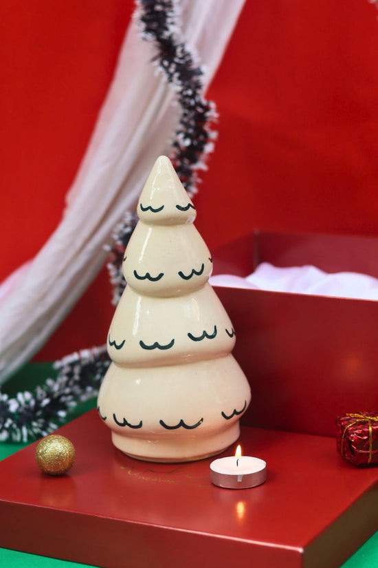 Snow White Christmas tree in a Gift Box handmade in india