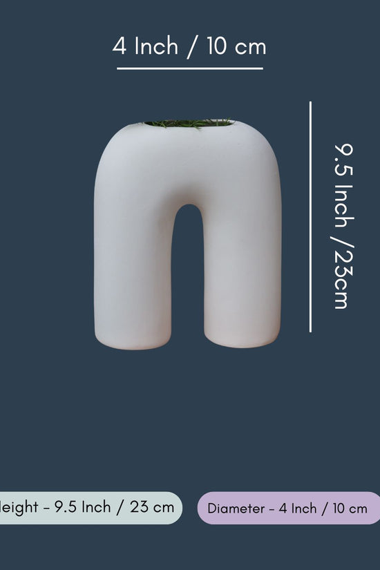 White Leg Vase